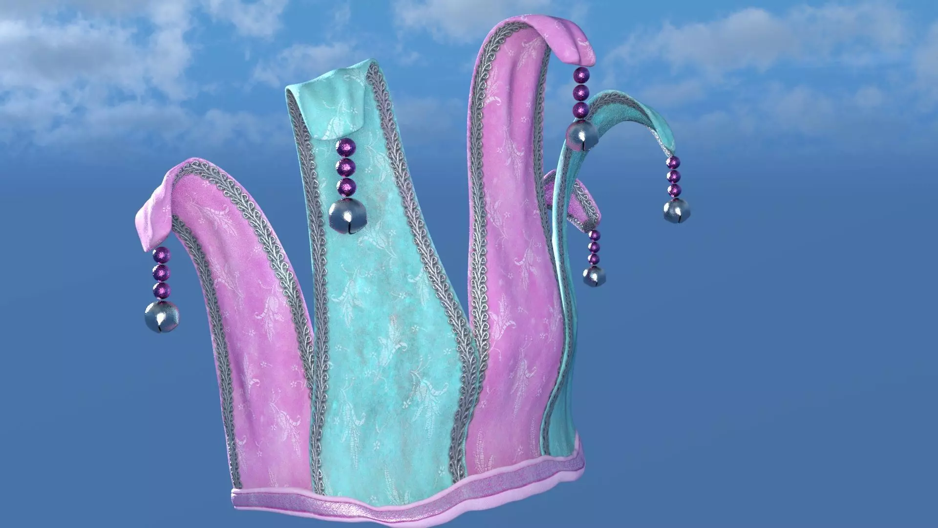 Jesterband carnival party 3D model