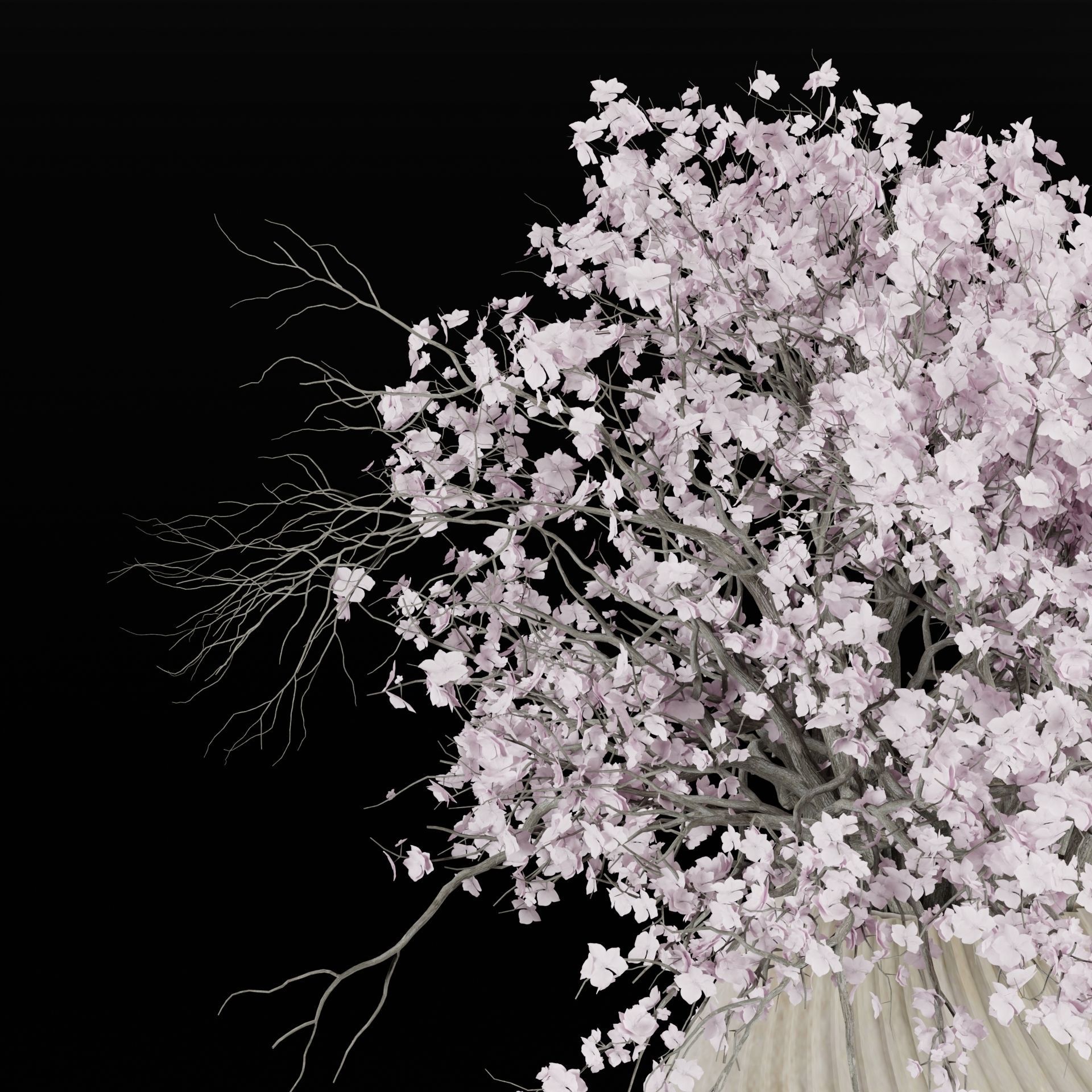 Bouquet in vase vol 149-Blender 3D model_2
