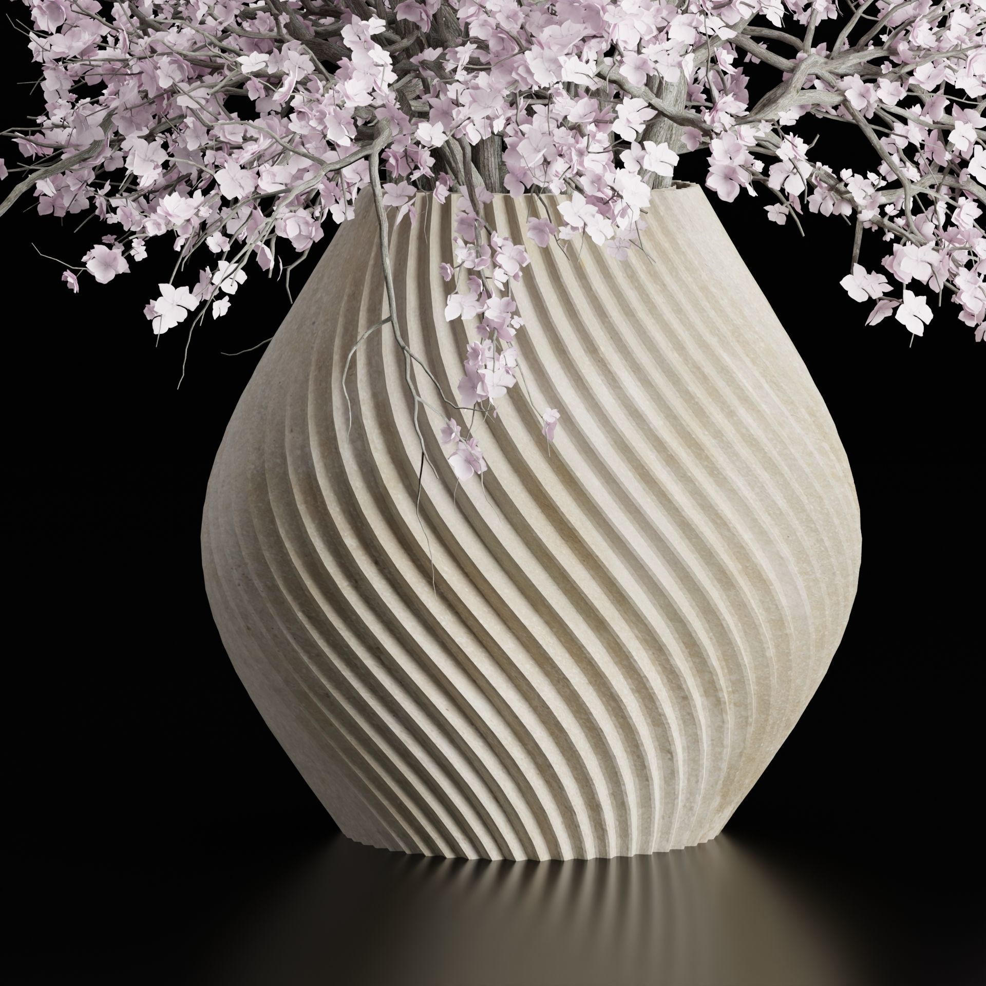 Bouquet in vase vol 149-Blender 3D model_3