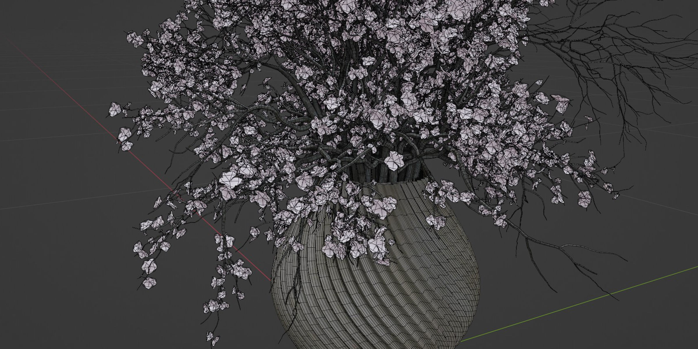 Bouquet in vase vol 149-Blender 3D model_7
