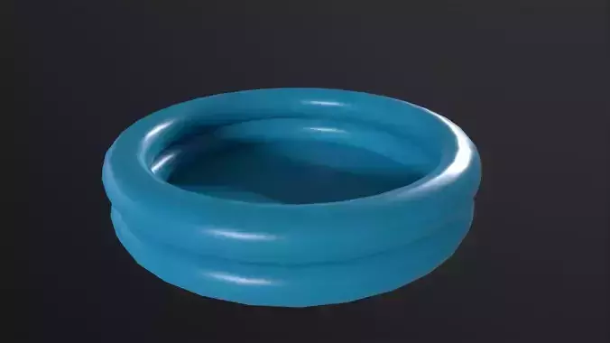 Inflatable Two Ring Pool 3D Model