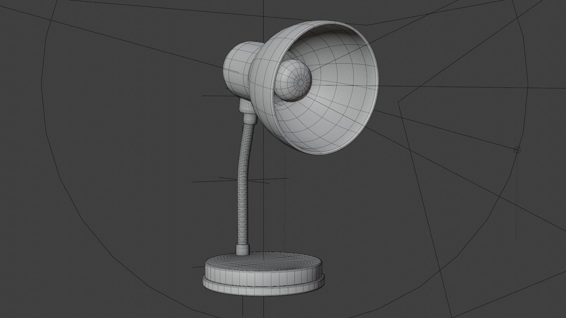 lamp light Low-poly 3D model_2