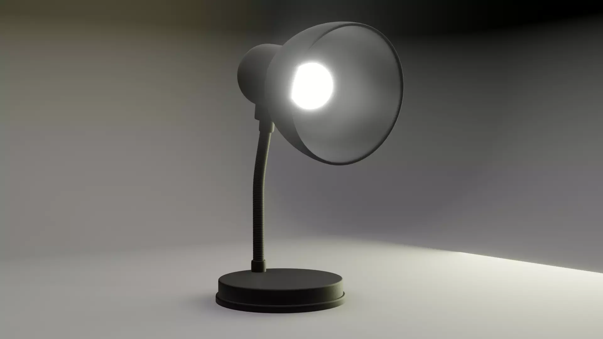 lamp light Low-poly 3D model_0