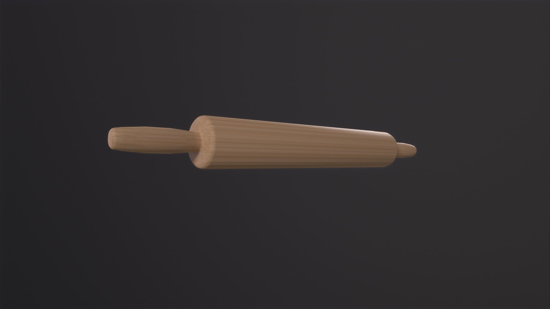 Rolling Pin 3D Model Low-poly 3D model_6