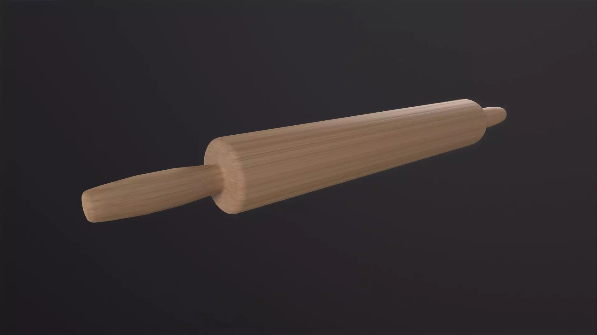 Rolling Pin 3D Model Low-poly 3D model_0