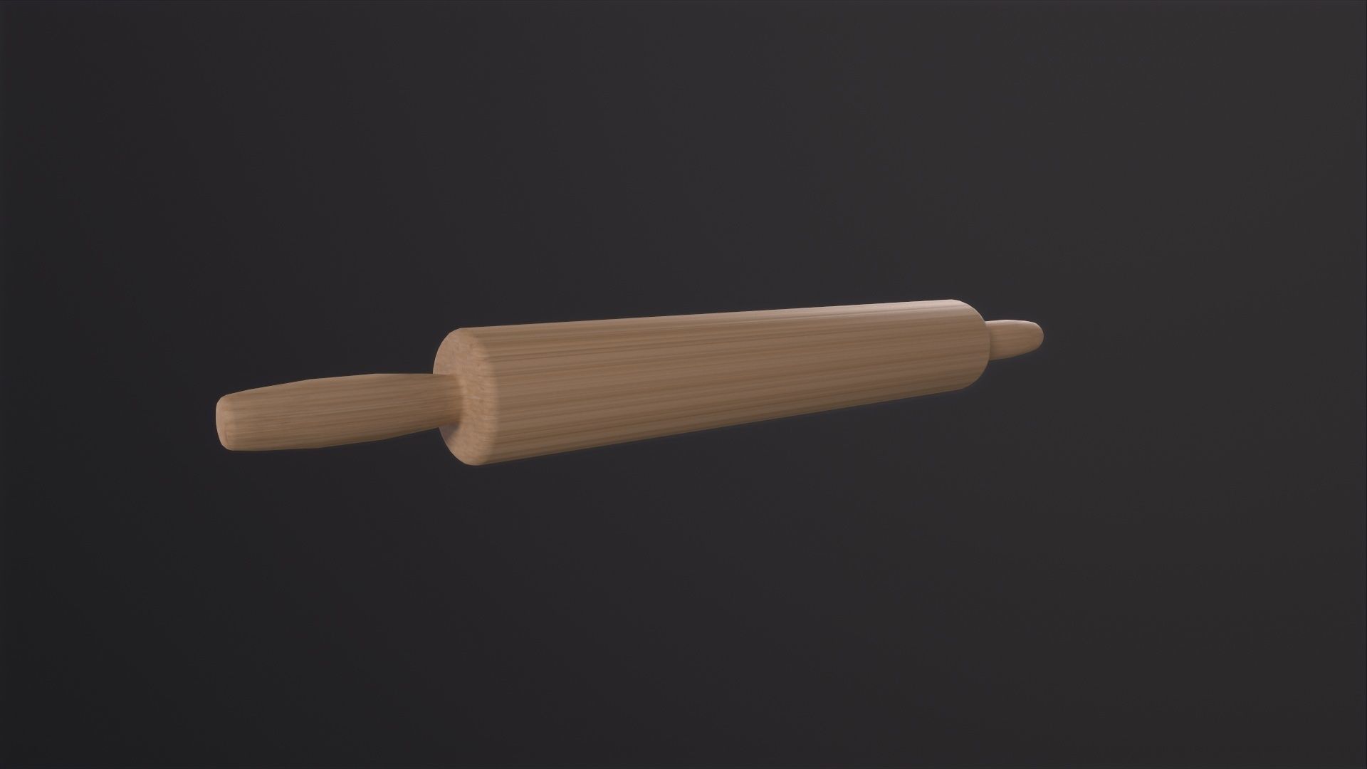 Rolling Pin 3D Model Low-poly 3D model_4