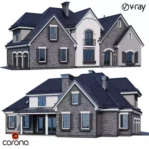 Modern house v69 3D model