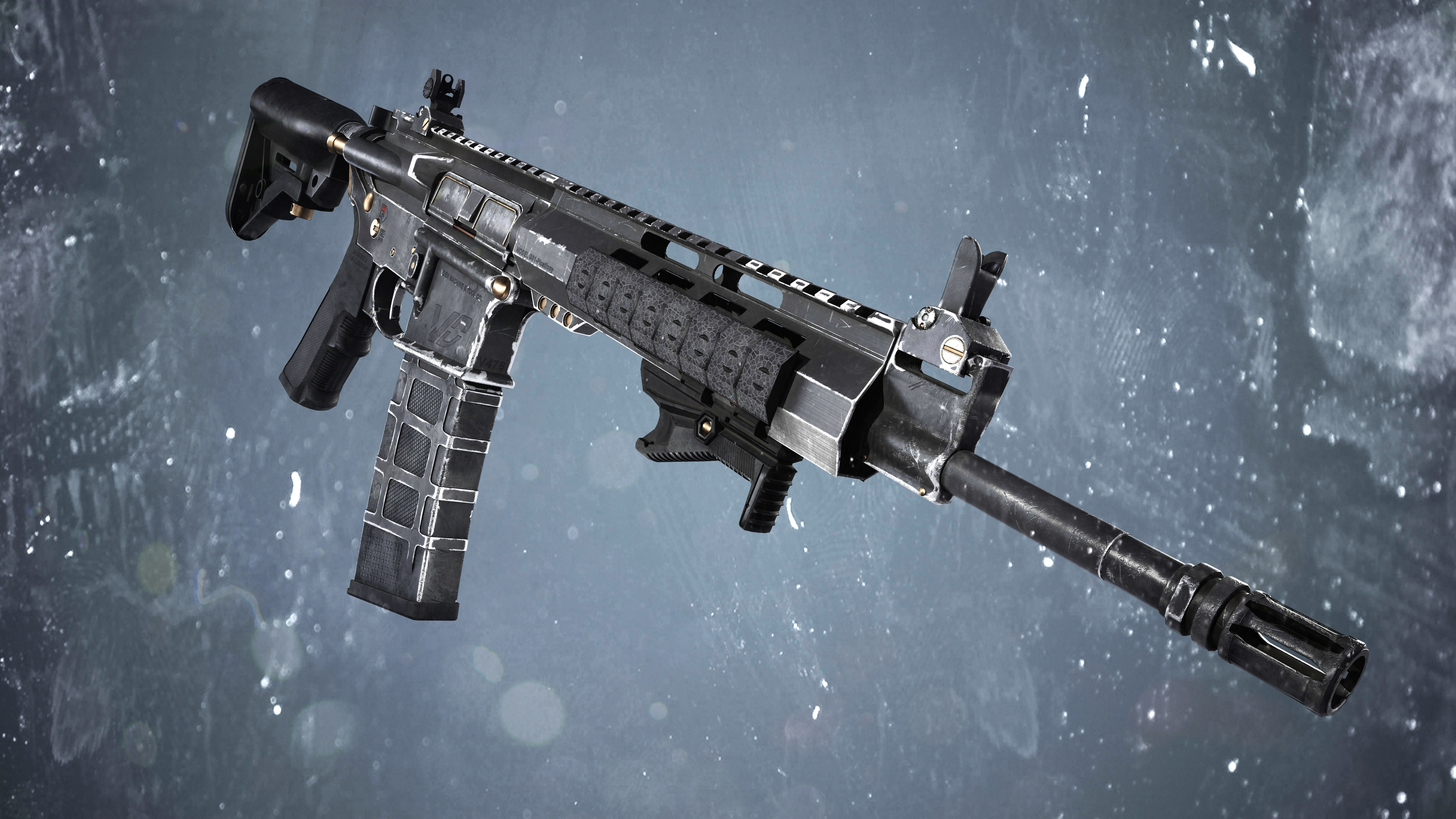 AR-15 custom Low-poly 3D model_2