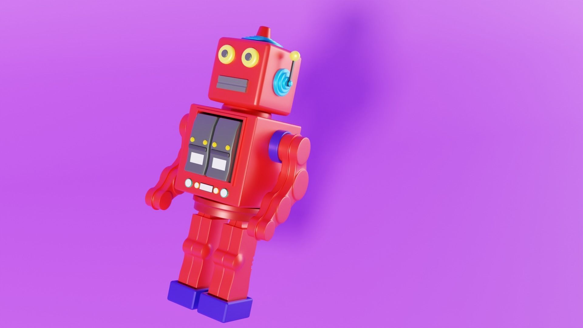 Toy Robot 3D model_4