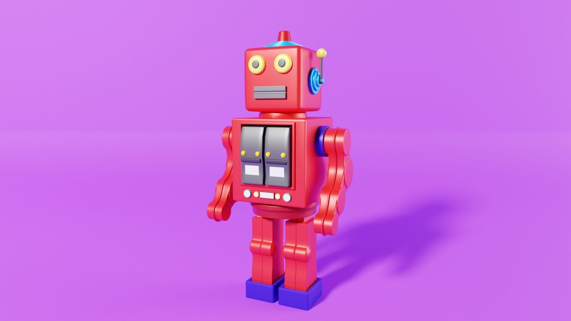 Toy Robot 3D model_1