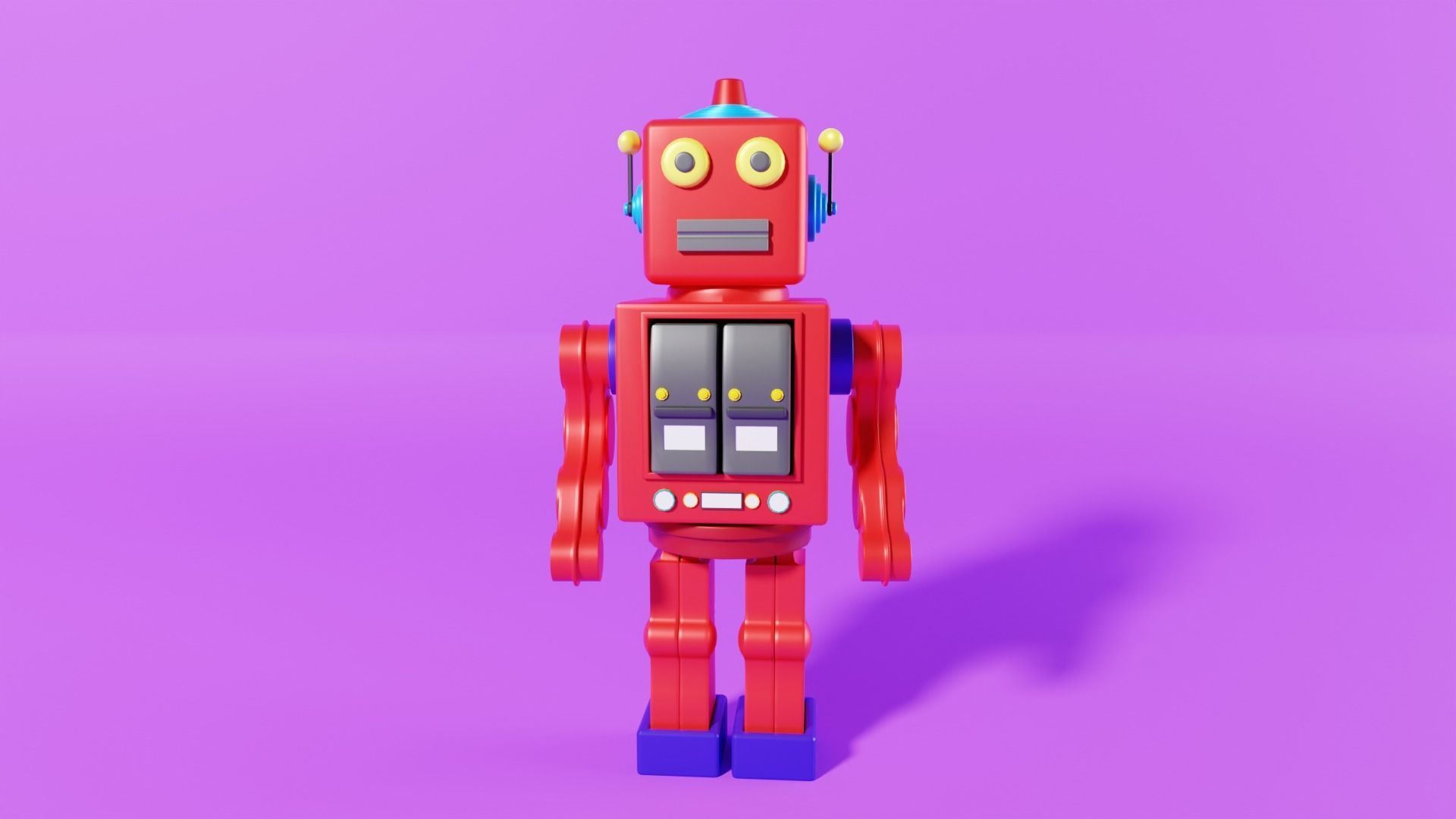 Toy Robot 3D model_2