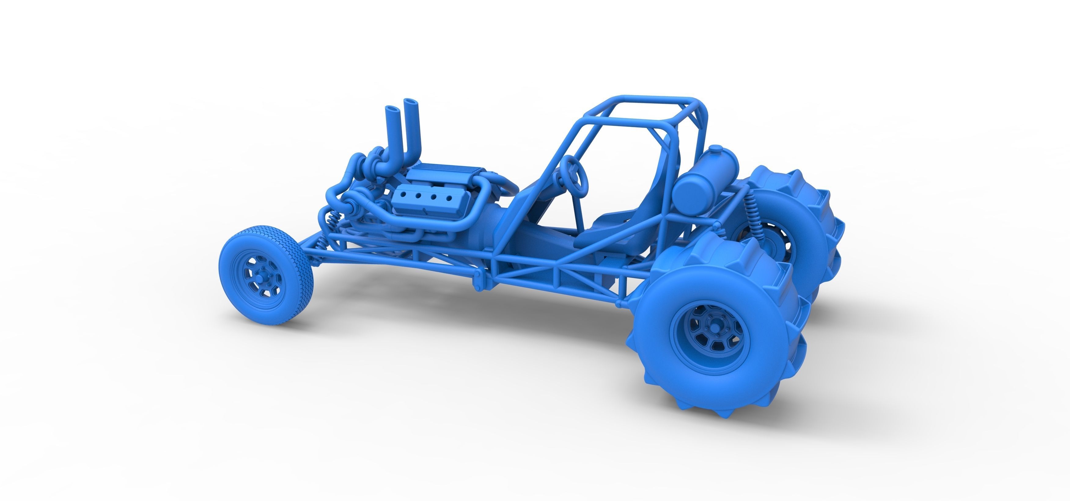 Dirt Dragster Scale 1 to 25 3D print model_32