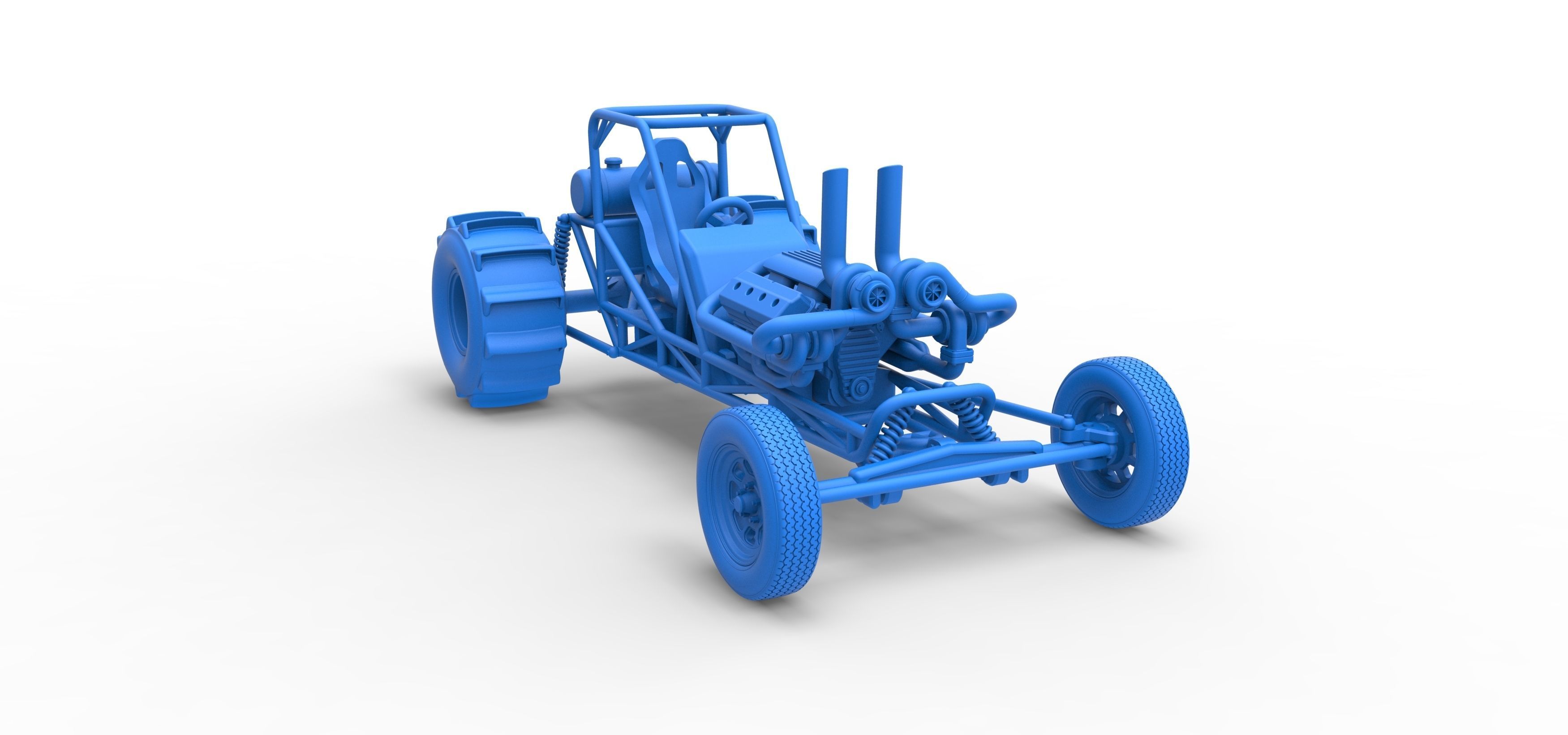 Dirt Dragster Scale 1 to 25 3D print model_40
