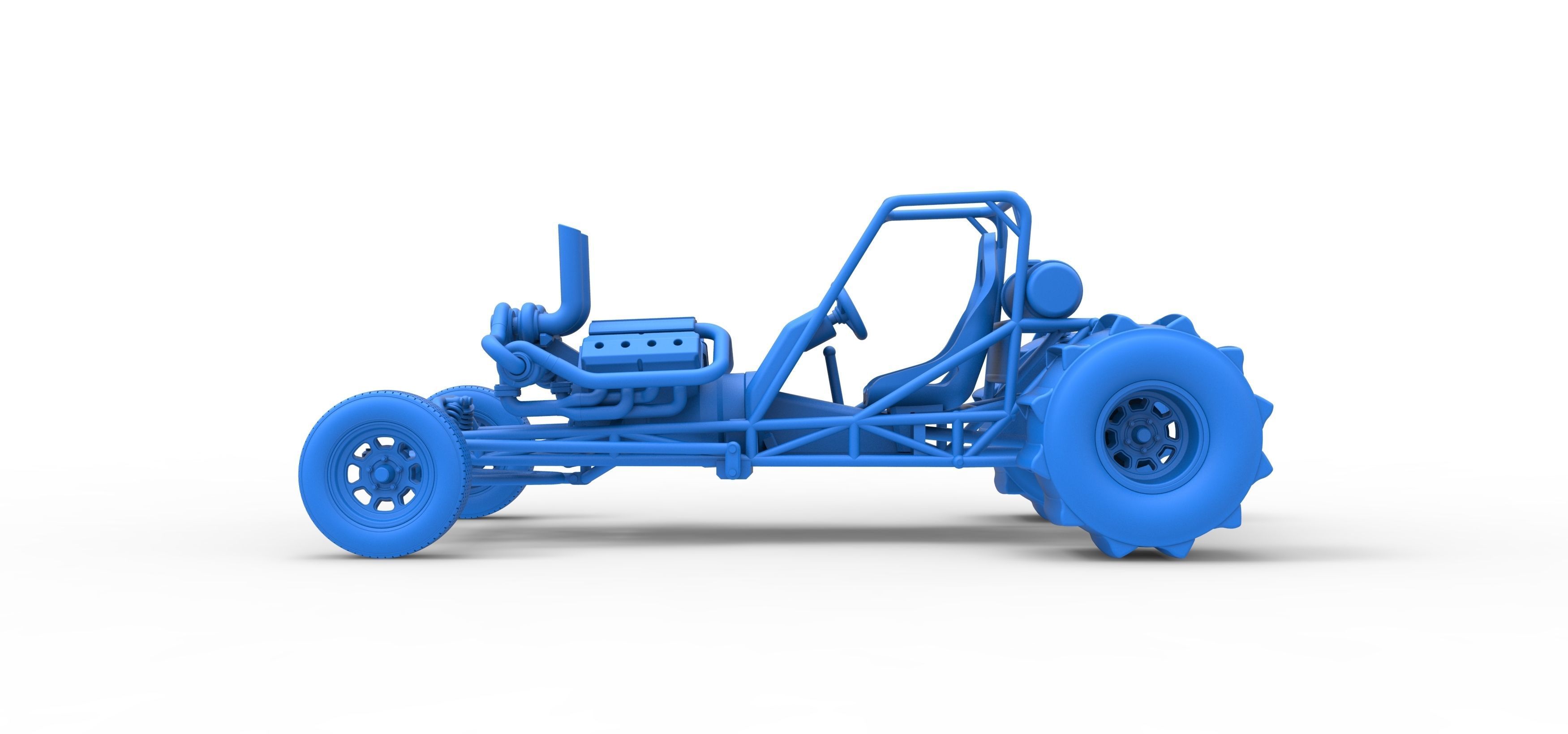 Dirt Dragster Scale 1 to 25 3D print model_29