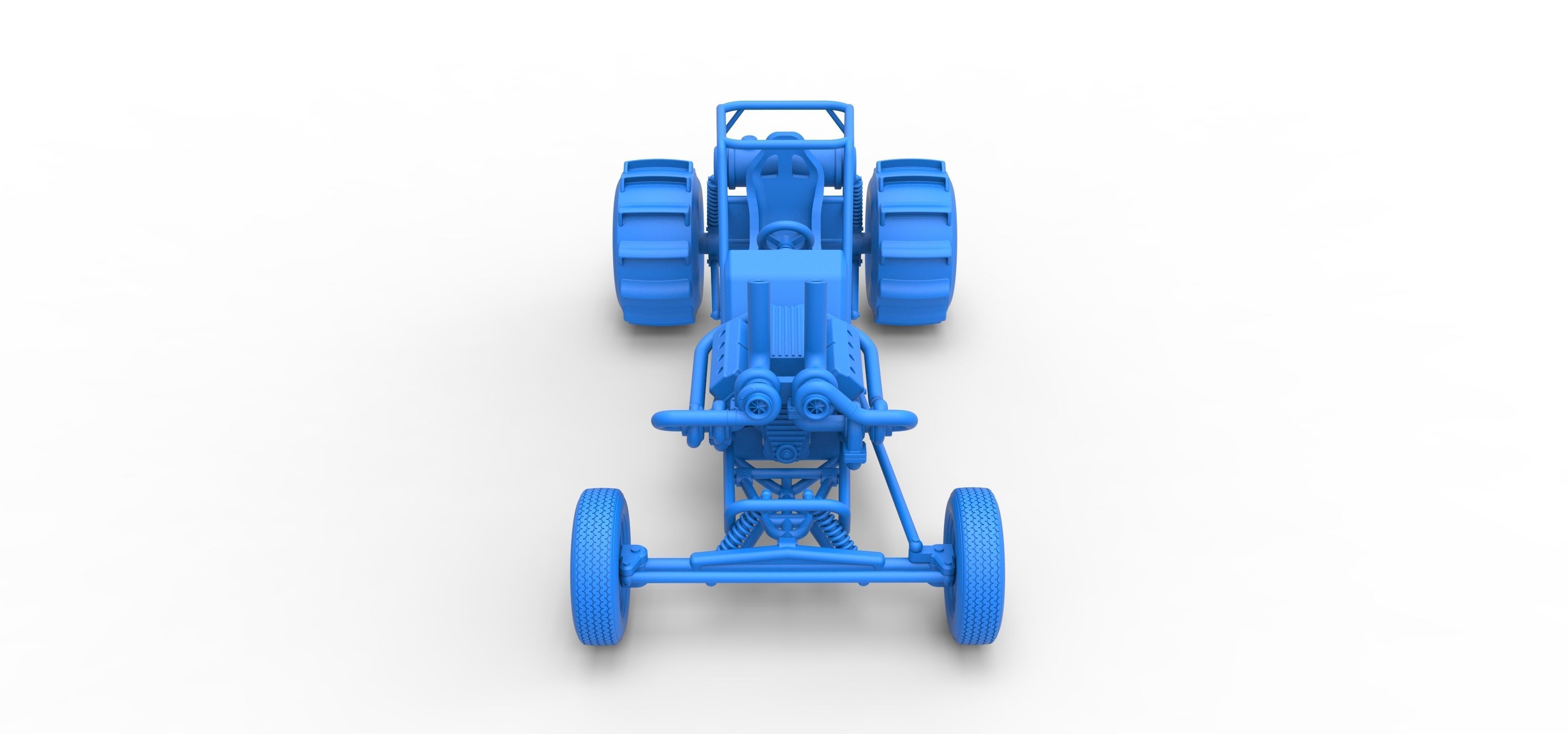 Dirt Dragster Scale 1 to 25 3D print model_28