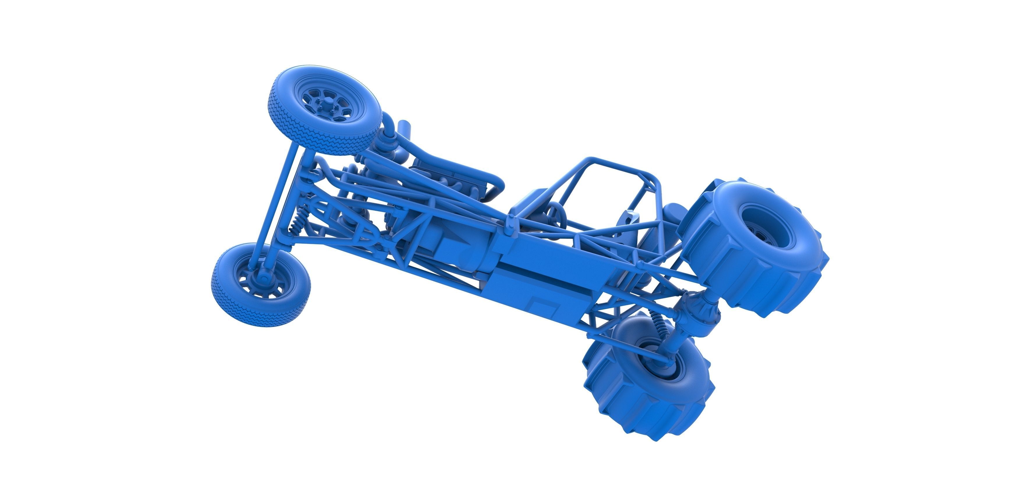 Dirt Dragster Scale 1 to 25 3D print model_23