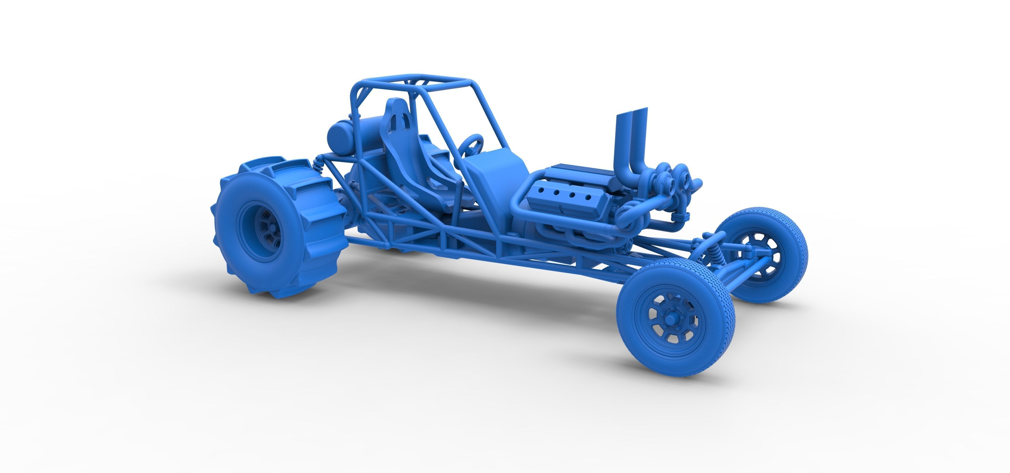 Dirt Dragster Scale 1 to 25 3D print model_39