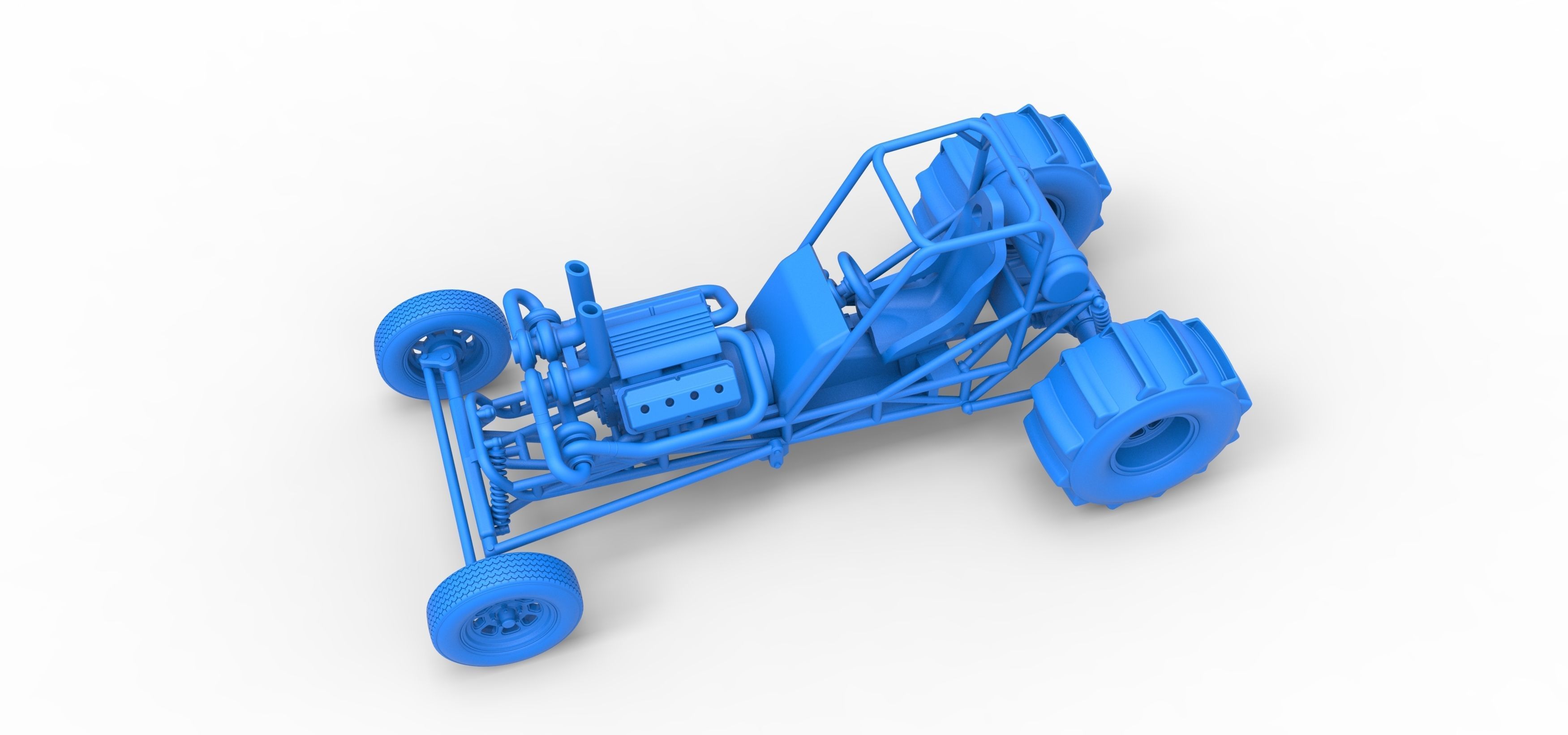 Dirt Dragster Scale 1 to 25 3D print model_24