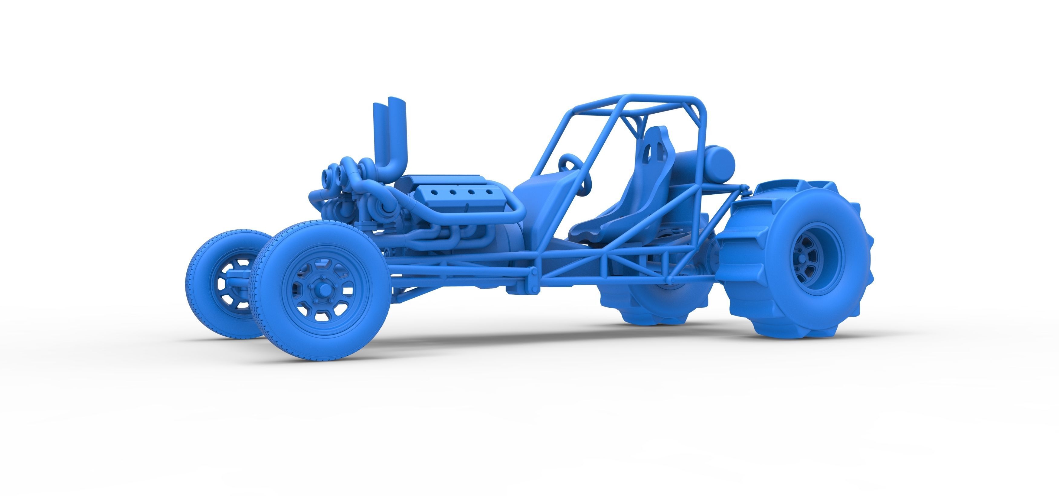 Dirt Dragster Scale 1 to 25 3D print model_22