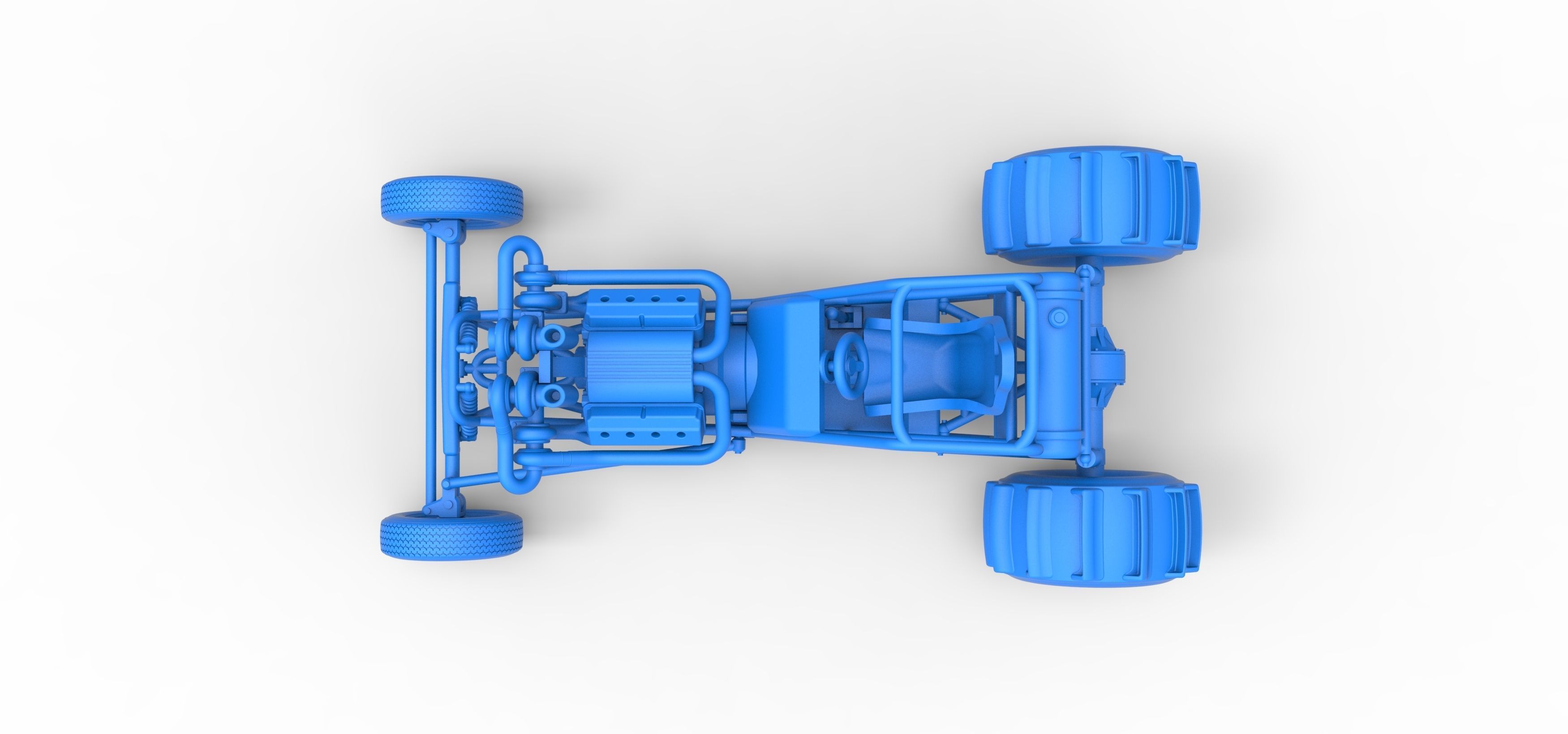 Dirt Dragster Scale 1 to 25 3D print model_31