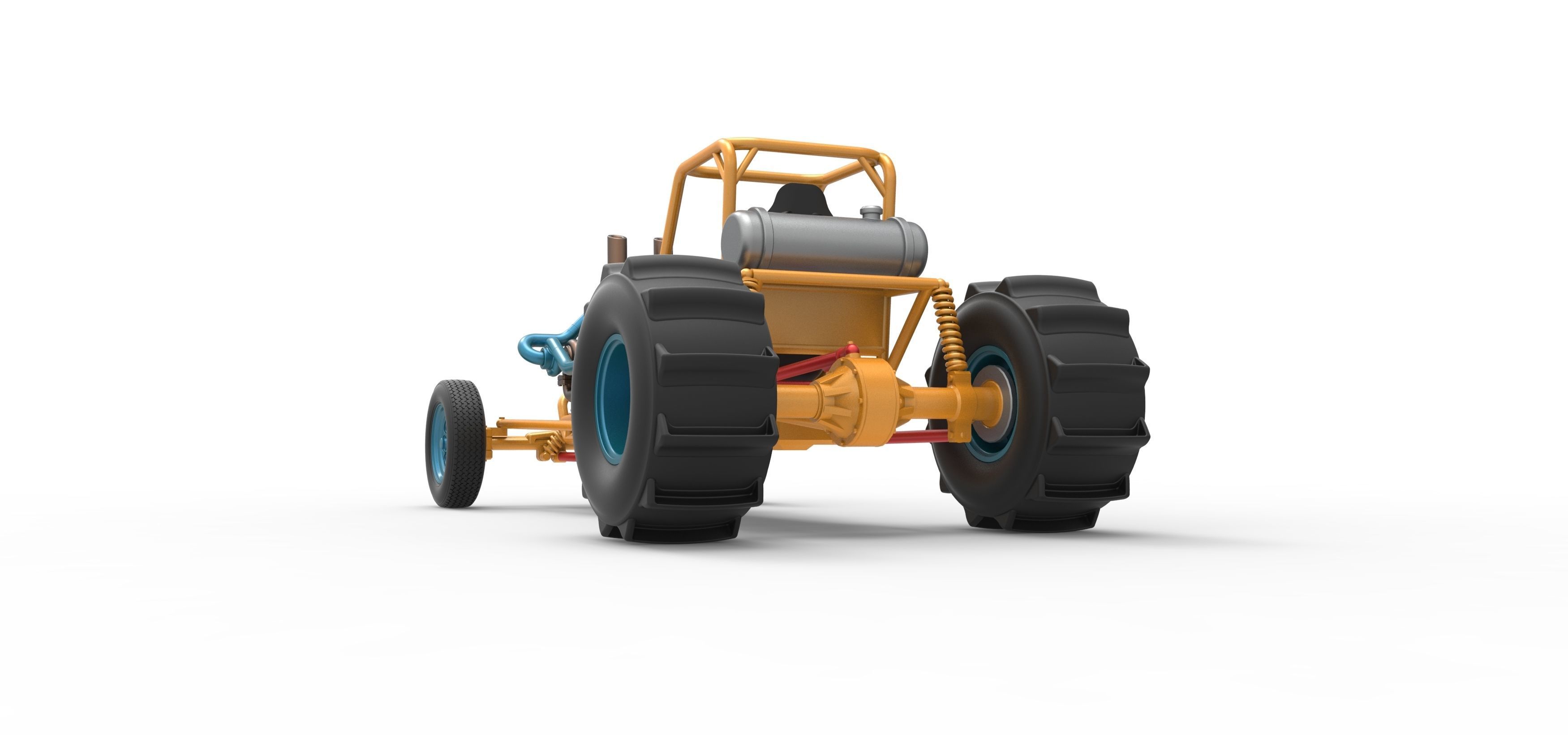 Dirt Dragster Scale 1 to 25 3D print model_15