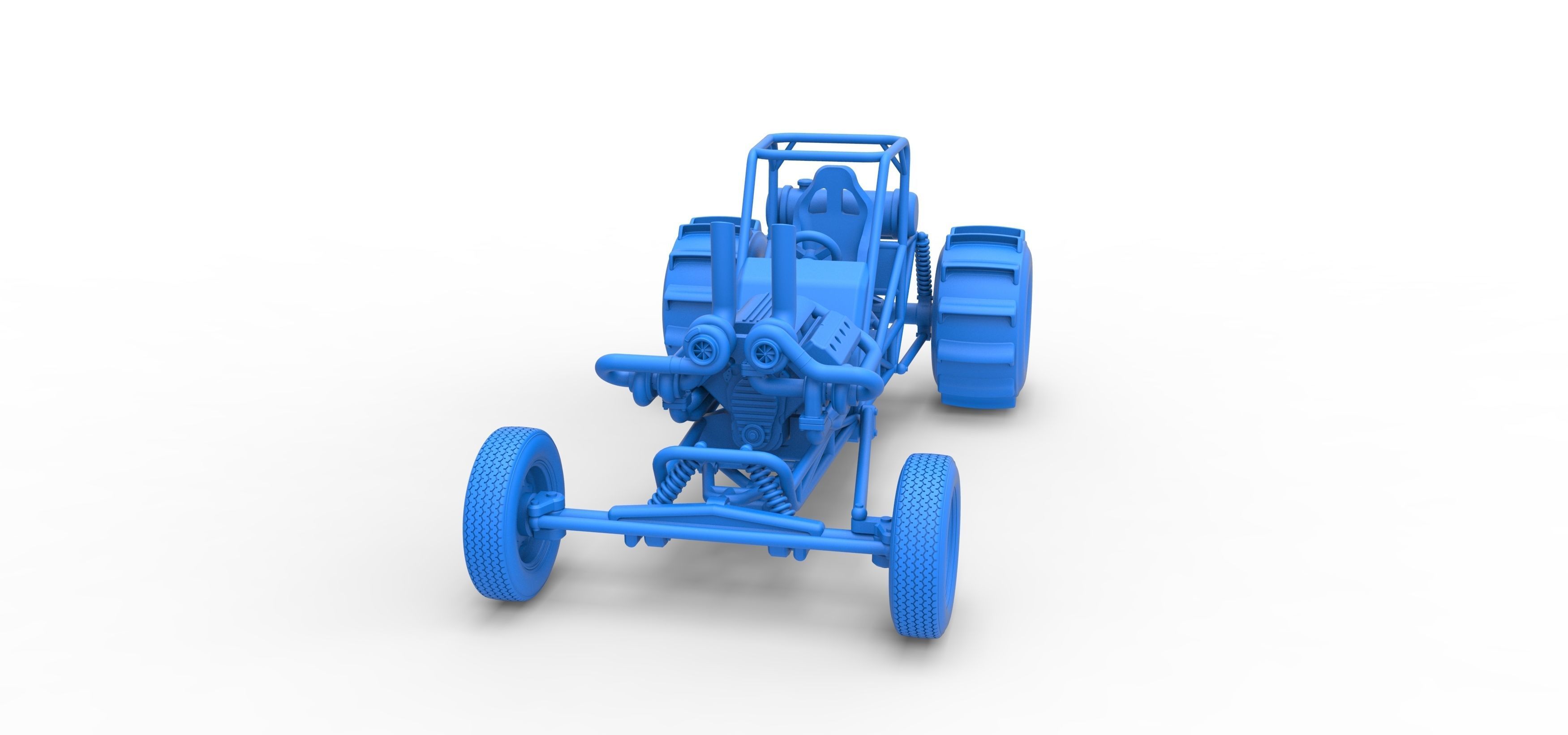 Dirt Dragster Scale 1 to 25 3D print model_25
