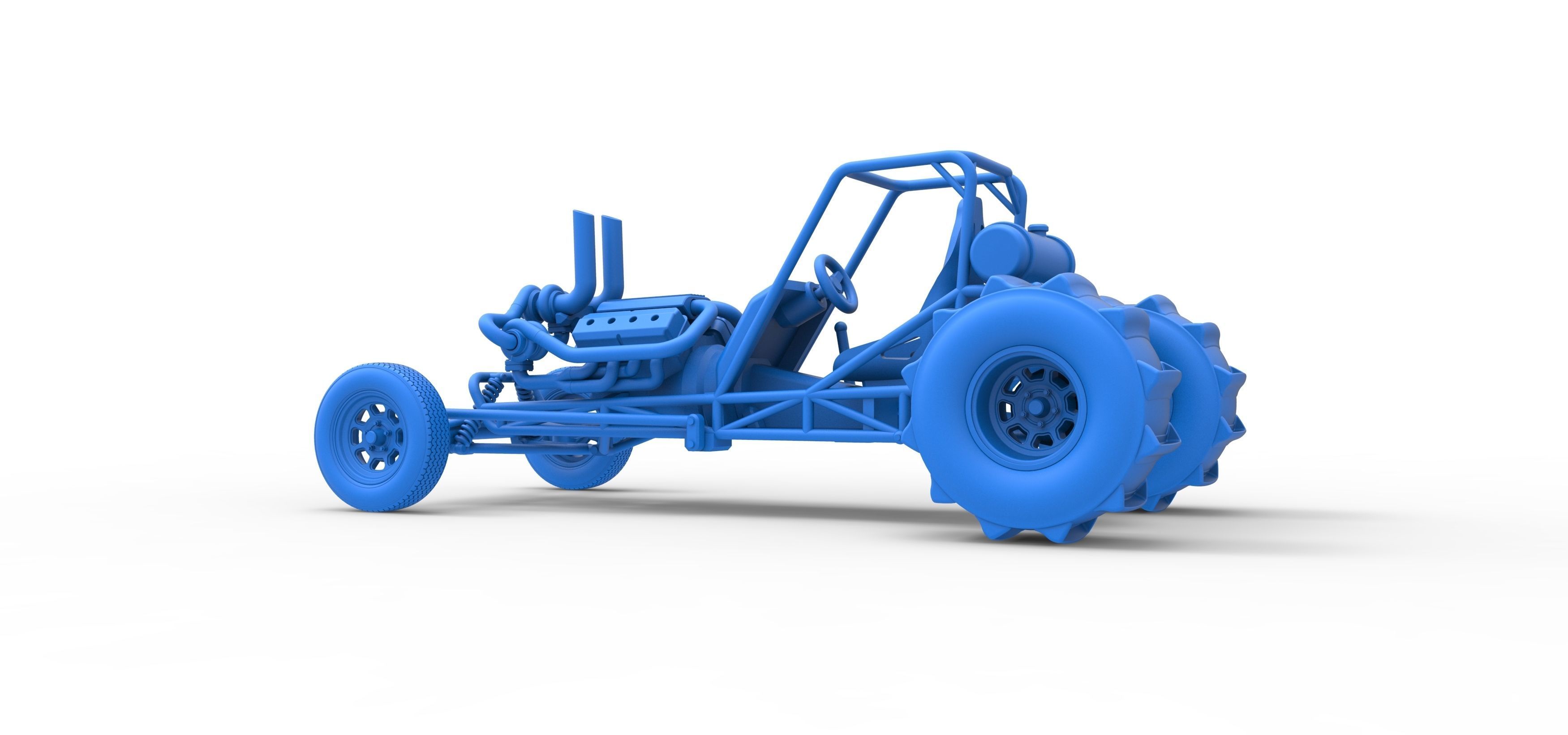 Dirt Dragster Scale 1 to 25 3D print model_33