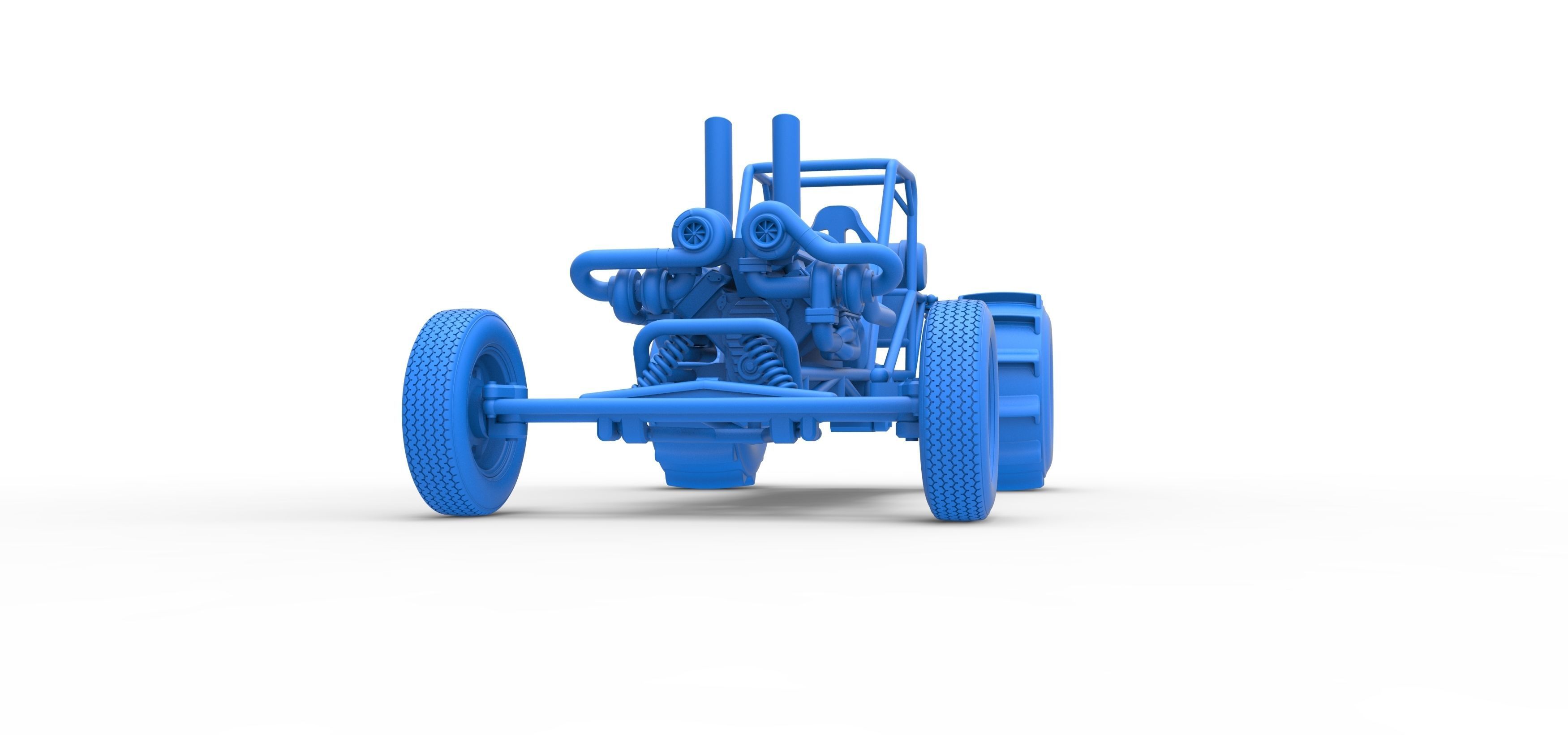 Dirt Dragster Scale 1 to 25 3D print model_26