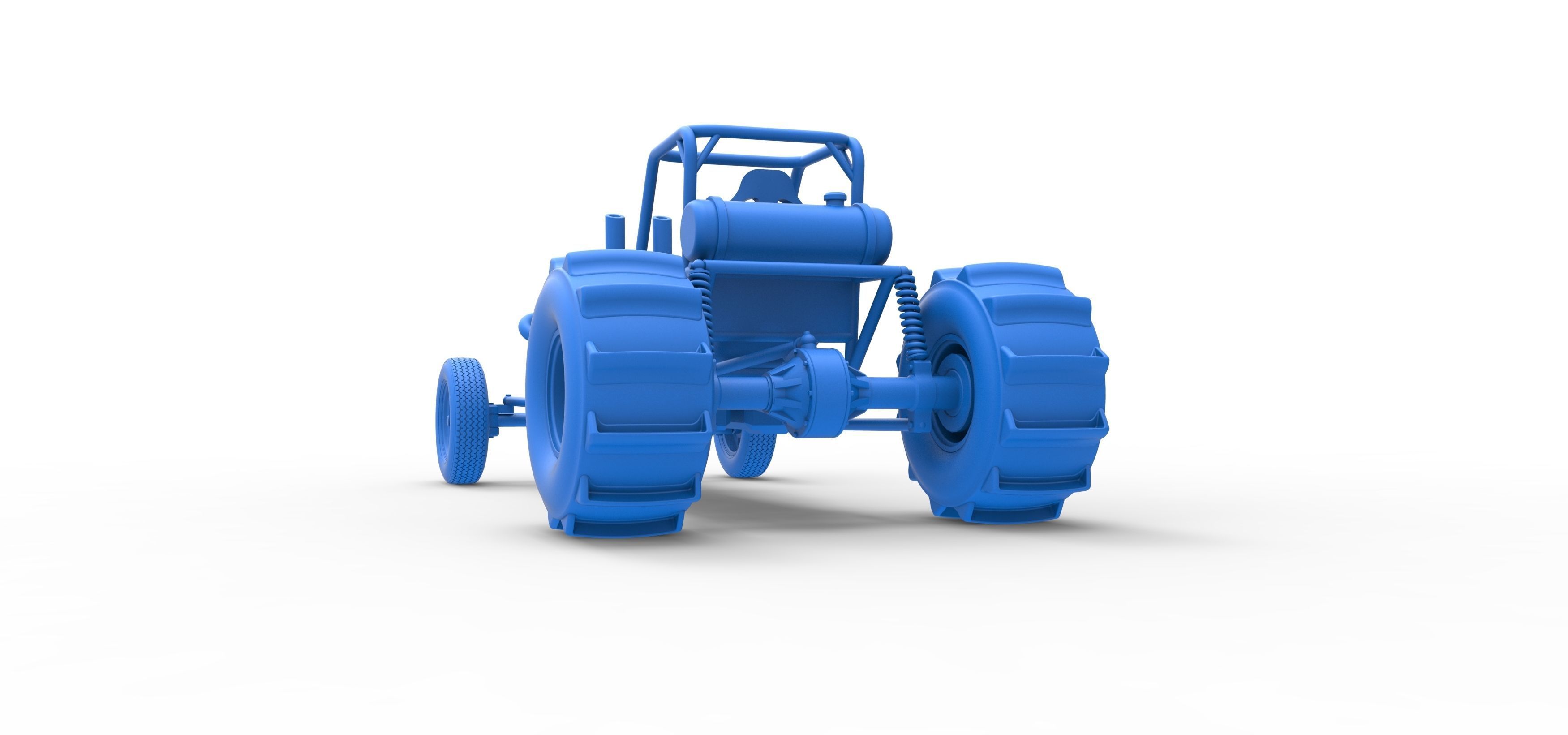 Dirt Dragster Scale 1 to 25 3D print model_35