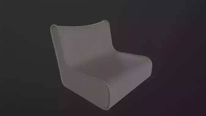 Bag Lounge 3D Model Low-poly 3D model
