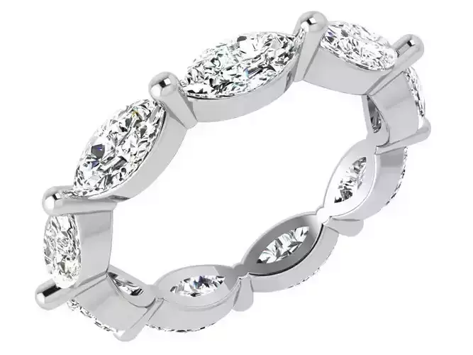 Marquise Cut Diamond Eternity Ring 3954
