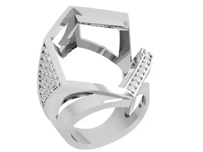 Abstract Diamond Ring 3962