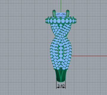 Round Halo Twisted Ring 3966 3D print model_6