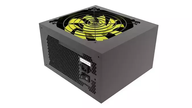 Black Power Supply Unit 3D model
