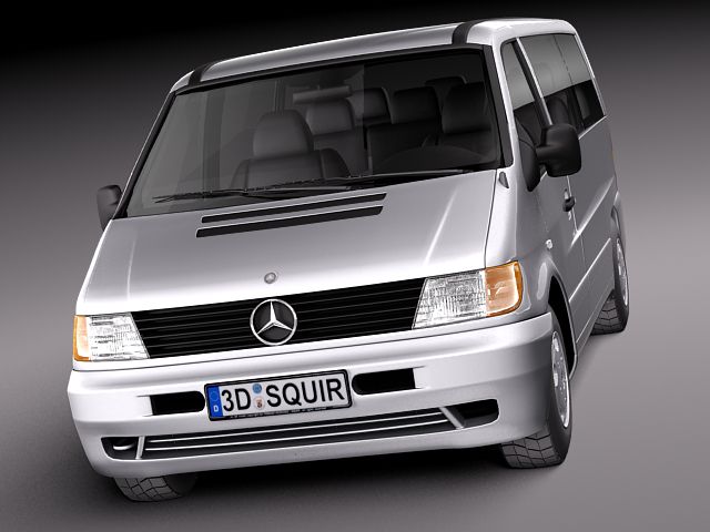 Mercedes Vito 1995-2000 Passenger 3D model_1