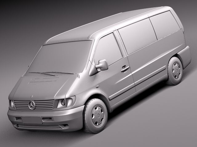 Mercedes Vito 1995-2000 Passenger 3D model_8