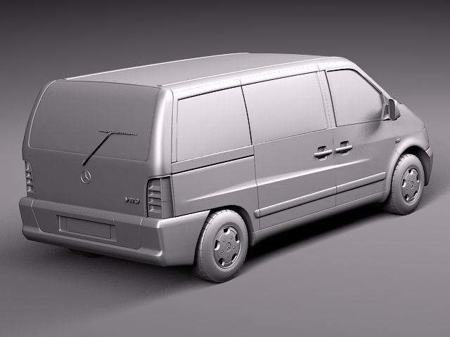 Mercedes Vito 1995-2000 Passenger 3D model_11