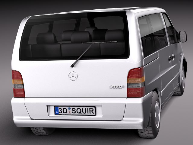 Mercedes Vito 1995-2000 Passenger 3D model_6