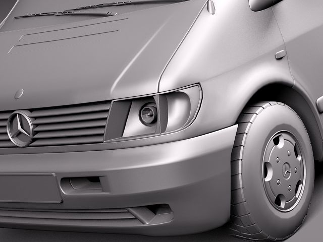 Mercedes Vito 1995-2000 Passenger 3D model_9