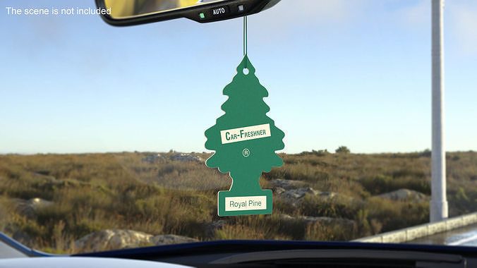 Little Trees Car Freshener Royal Pine Scent 3D model 2