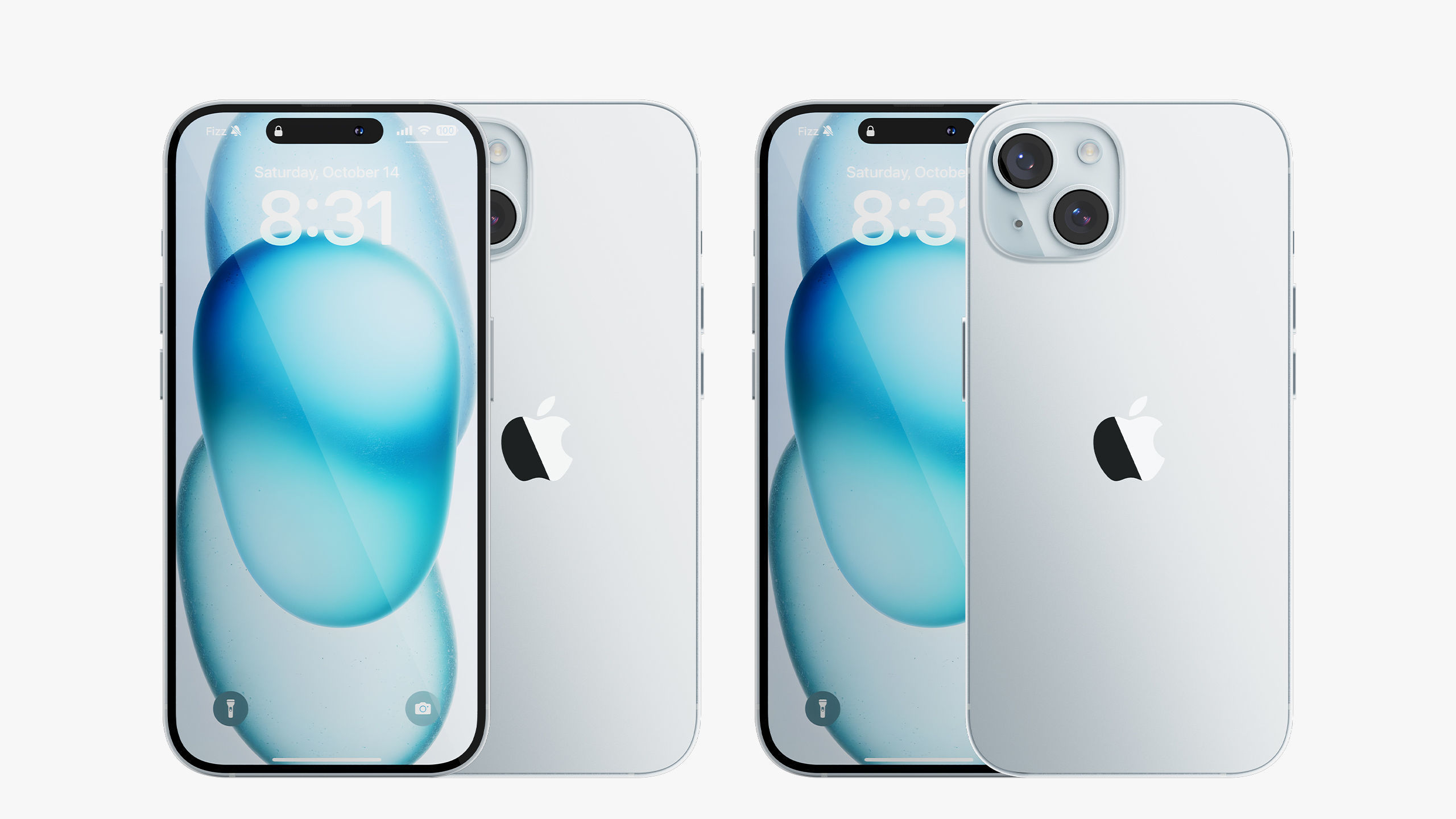 Apple iPhone 15 Blue 3D model_3