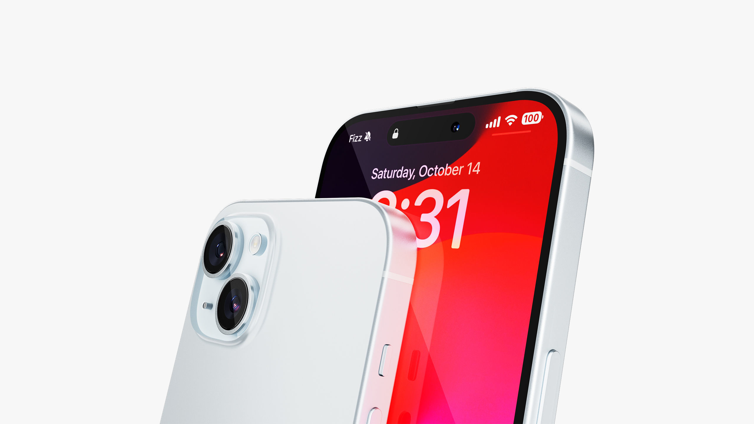 Apple iPhone 15 Blue 3D model_14