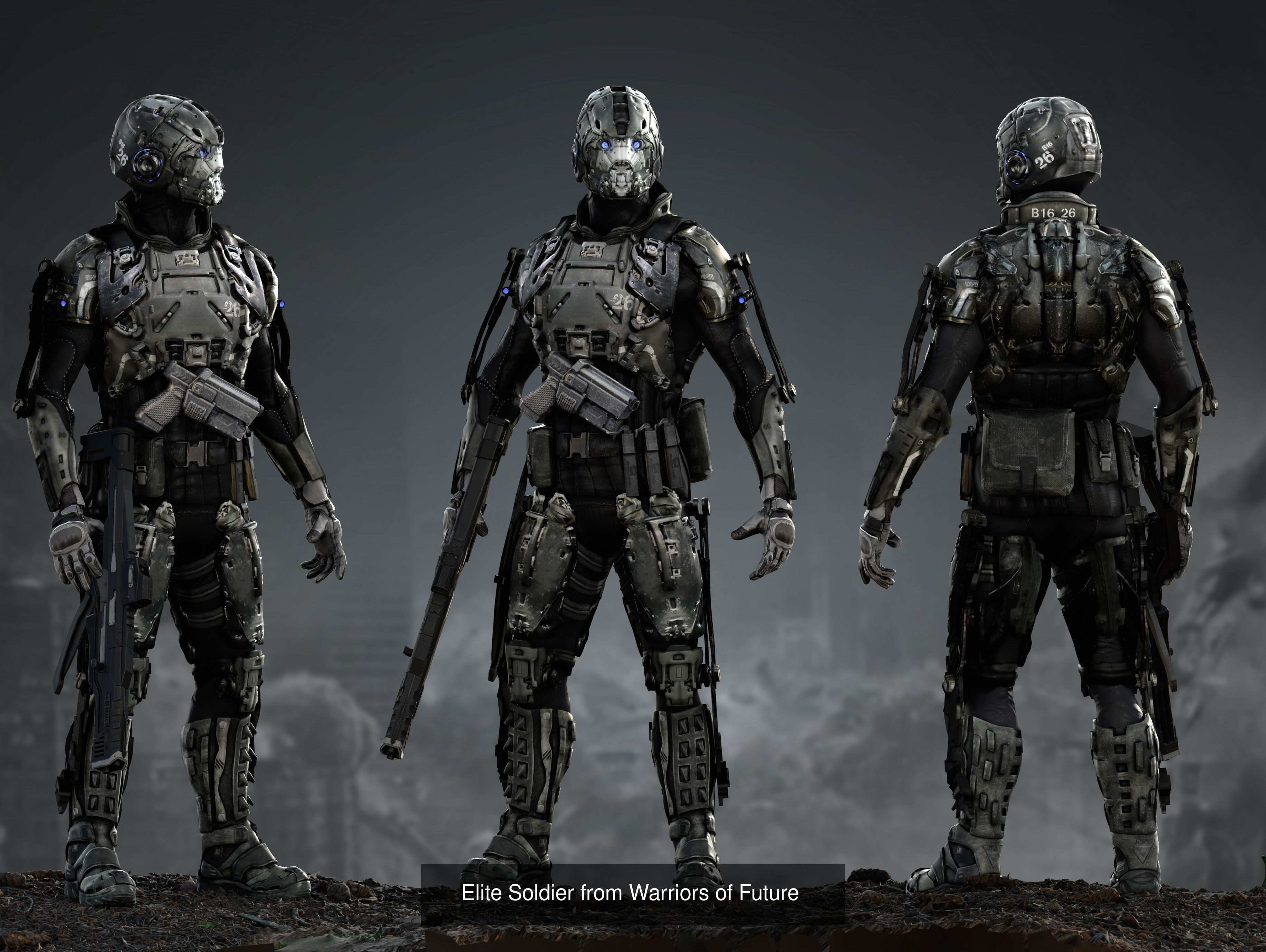 Robots pack 3D Model Collection_3