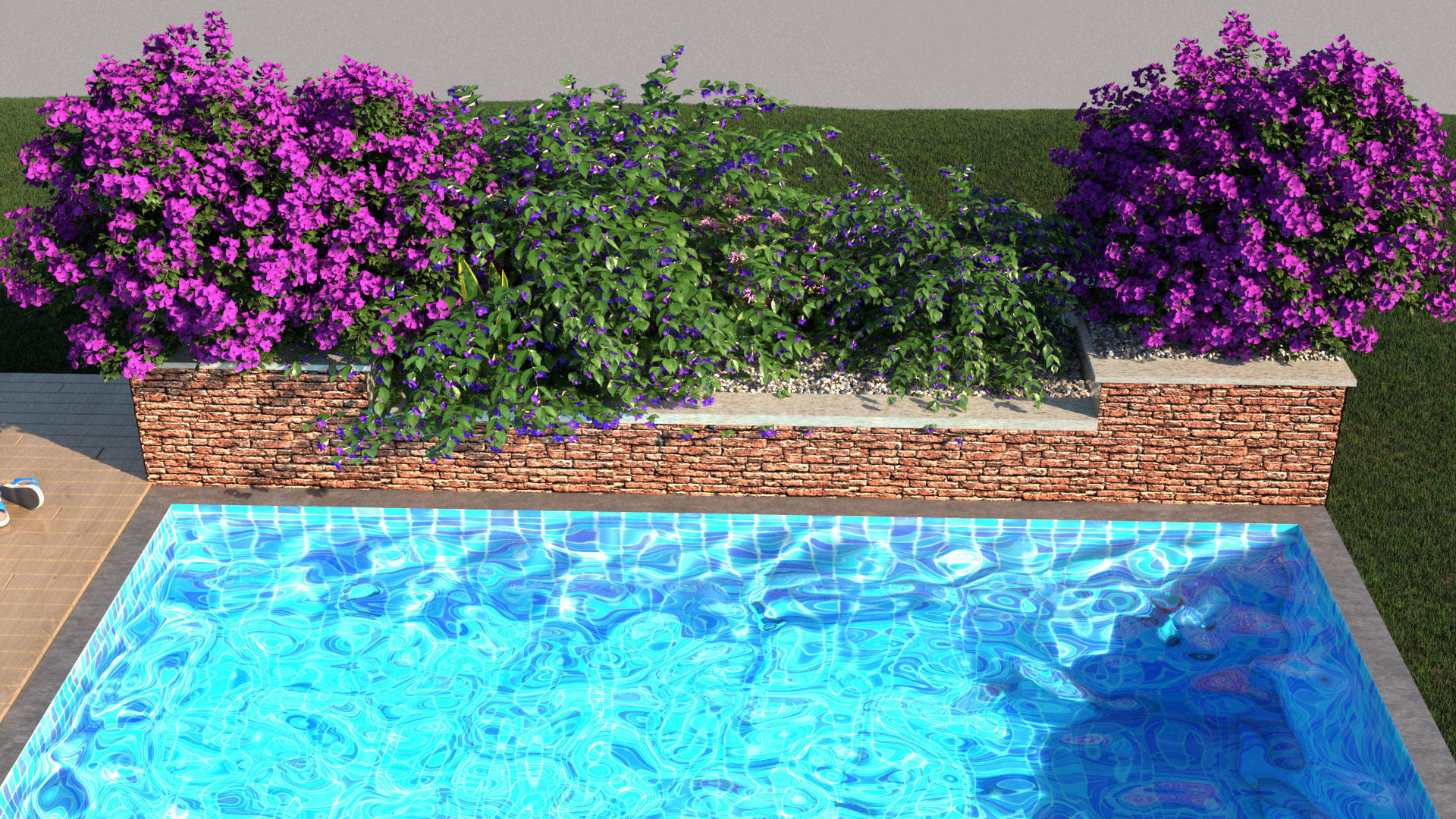 laos Swimming Pool 3D model_5