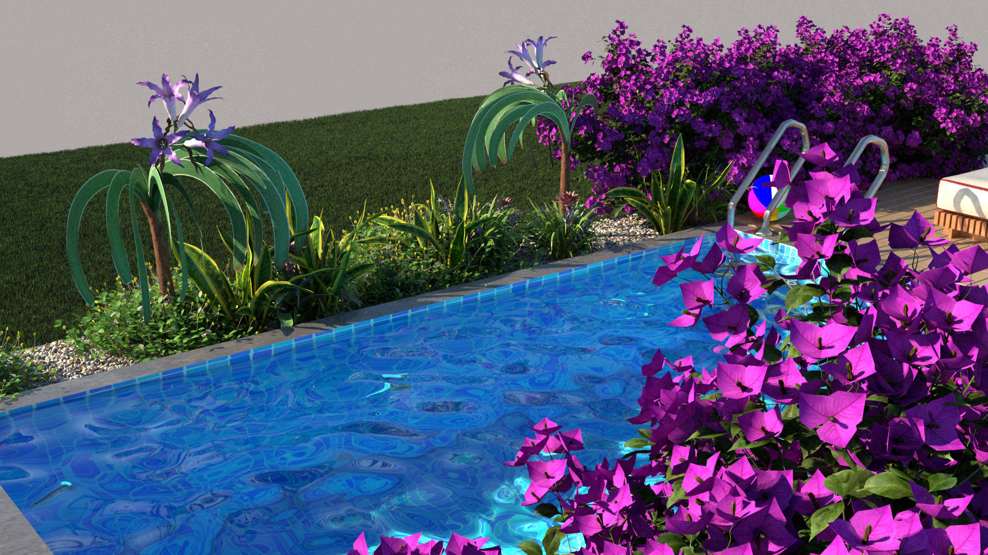 laos Swimming Pool 3D model_3