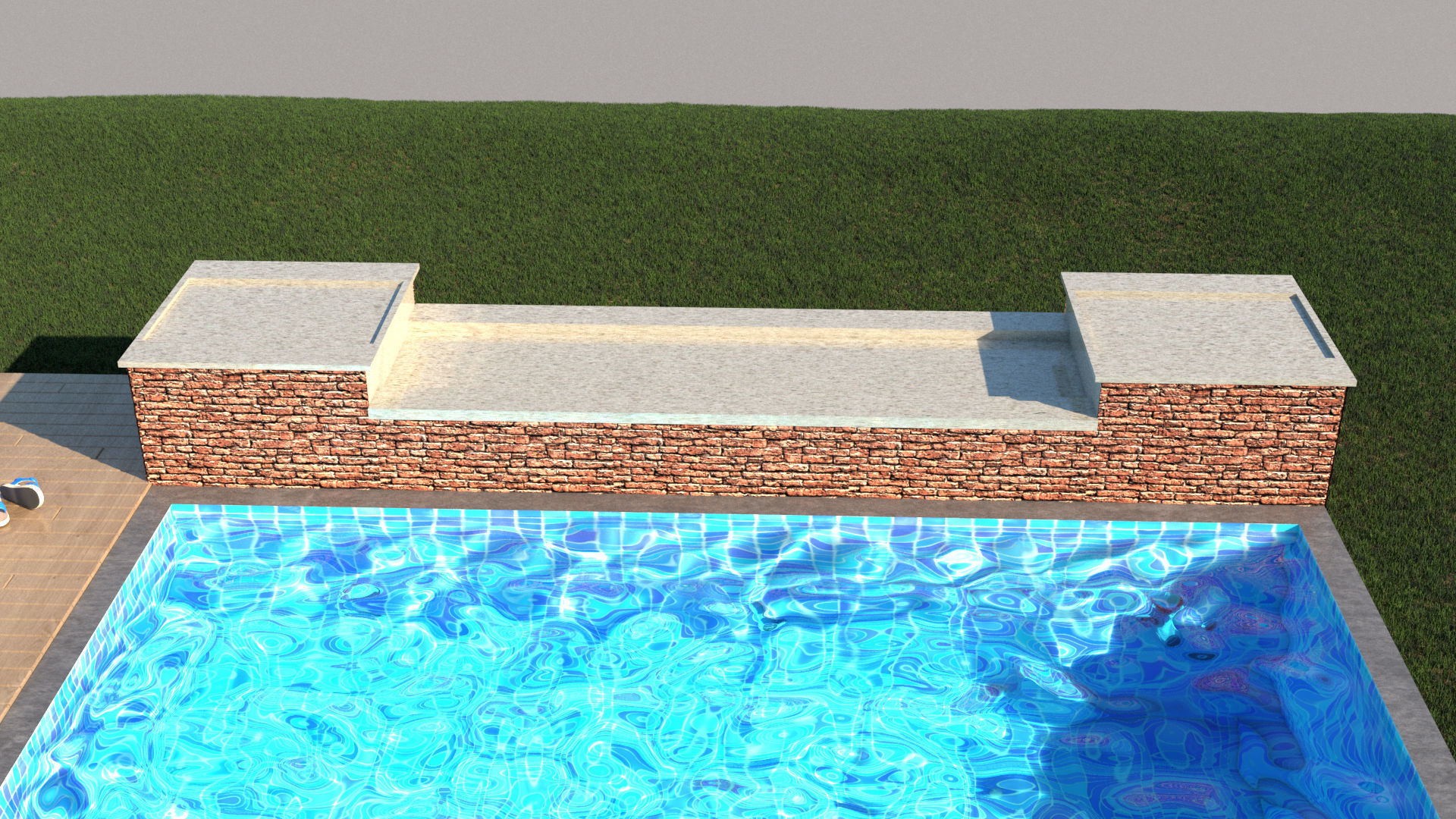 laos Swimming Pool 3D model_4