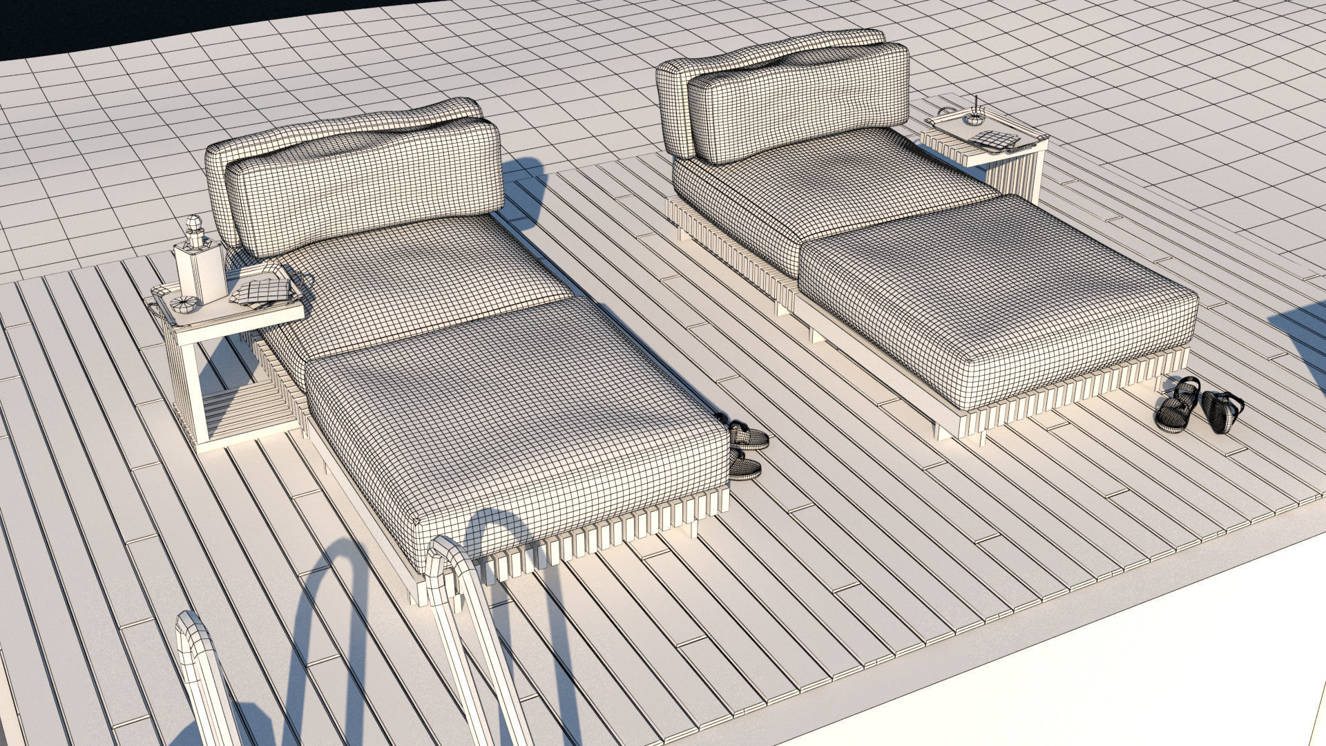 laos Swimming Pool 3D model_15