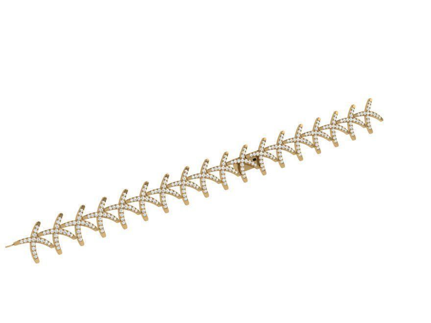 Cross Style Bracelet 3979 3D print model_1