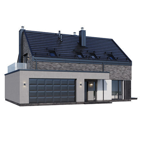 Modern house v71 3D model 5