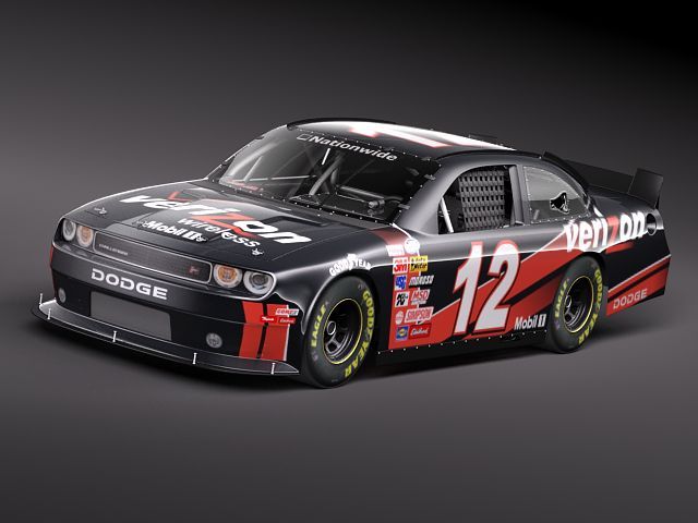 NASCAR 2010 Dodge Challenger 3D model